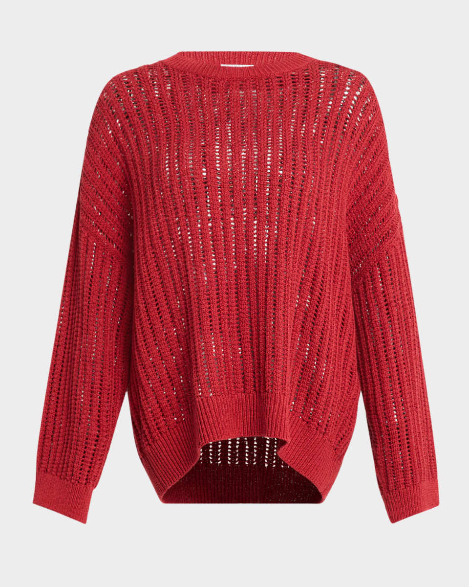 Open-Weave Cotton Sweat